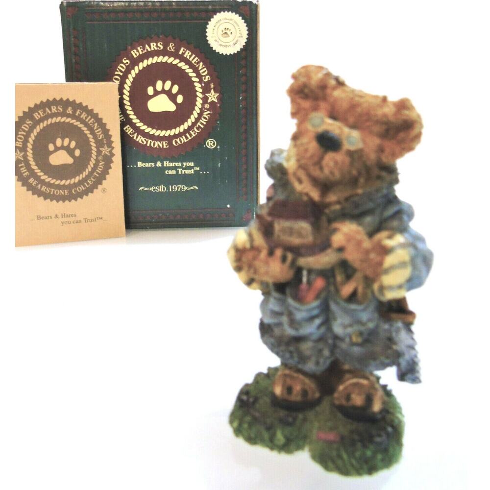 Boyds Bears Jeremy As Noah Figurine Noahs Ark The Deed Is All Not The Glory New